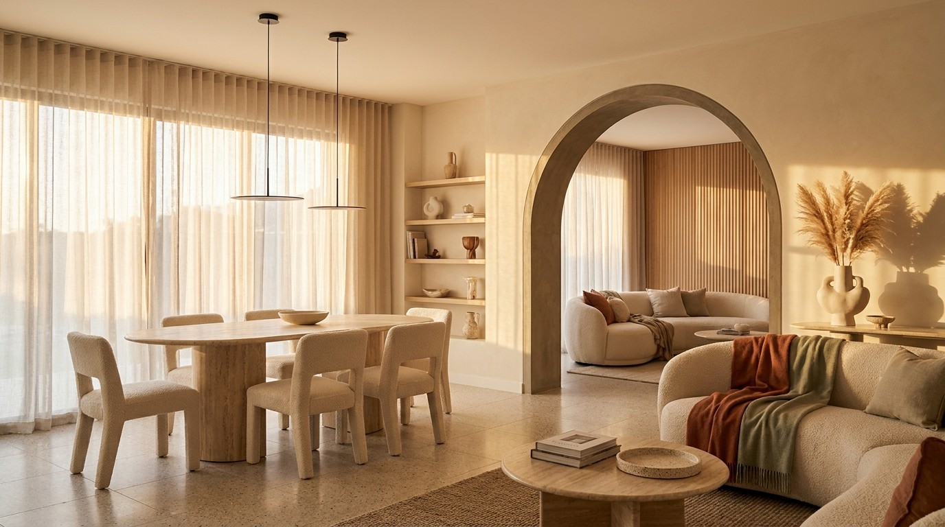 Modern interior created with beginner-friendly interior design software